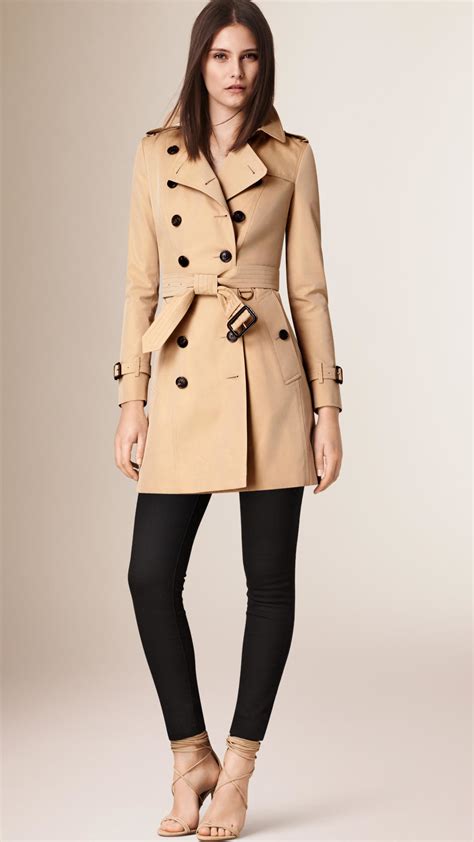 burberry chelsea mid-length trench coat|Burberry Chelsea belted trench coat.